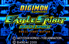Digimon Tamers - Battle Spirit Title Screen